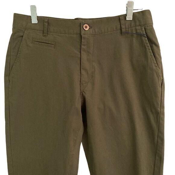 Taylor Stitch The Slim Organic Chino In Organic Olive Green Men’s 30 - Picture 3 of 7